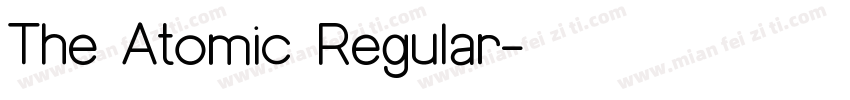 The Atomic Regular字体转换